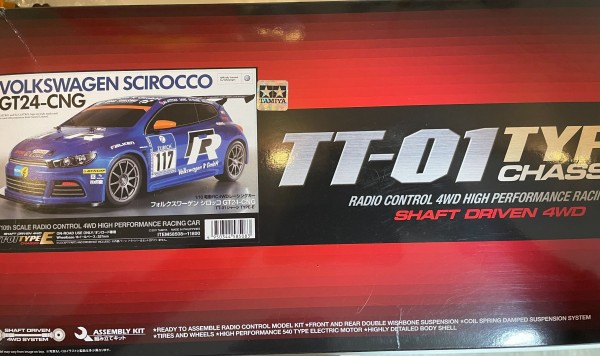 Volkswagen Scirocco GT24-CNG TT-01 Chassis KIT/Bausatz ohne Lexankarosserie