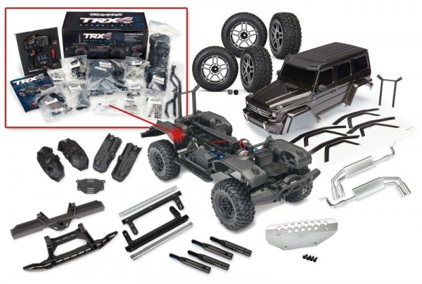 SLVR TRAXXAS TRX-4 MB G500 schwarz Kit-Set 1/10 Crawler RTR Brushed, Bausatz mit Elektronik, ohne Ak