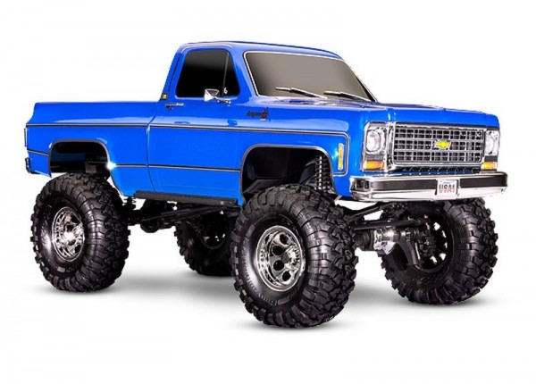 TRAXXAS TRX-4 Chevy K10 High-Trail blau 1/10 Crawler RTR Brushed, ohne Akku und Ladegerät