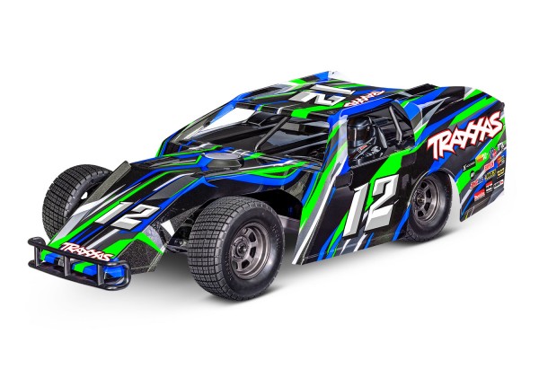 TRAXXAS Slash Modified BL-2S grün 1/10 Dirt Oval Racer RTR Brushless, ohne Akku und Ladegerät